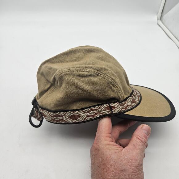 KAVU Hat Cap Strap Back Mens Medium Tan Canvas Webbing Outdoor USA Made Hiking - Picture 4 of 11